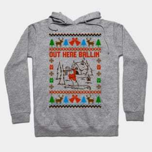 Out Here Balling Ugly Sweater Hoodie